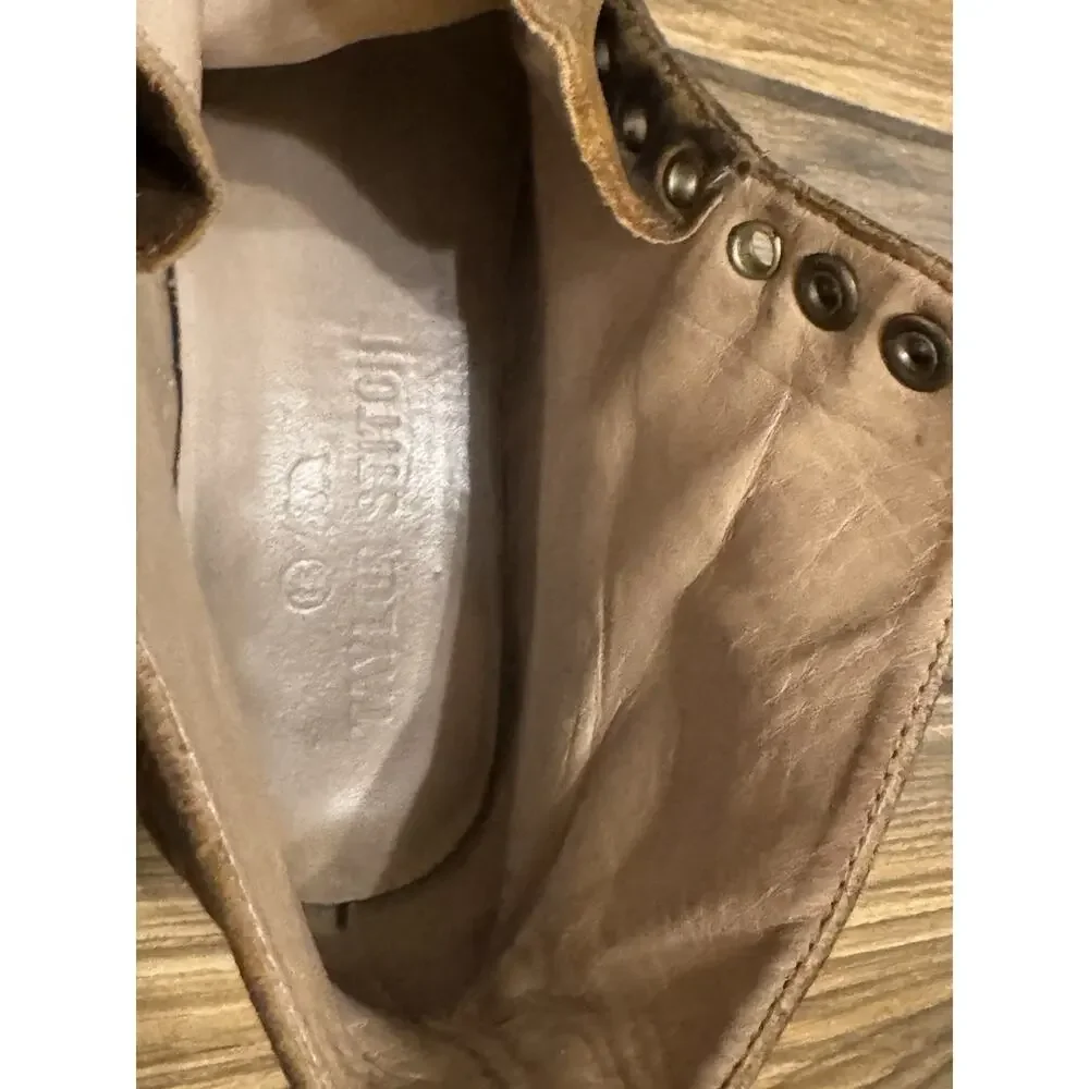 Taylor Stitch Trench Boots Men’s 8.5 Brown Roughout Leather Vibram Goodyear